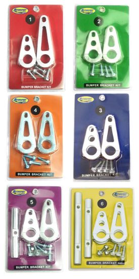 BRACKET KIT BUMPER RED