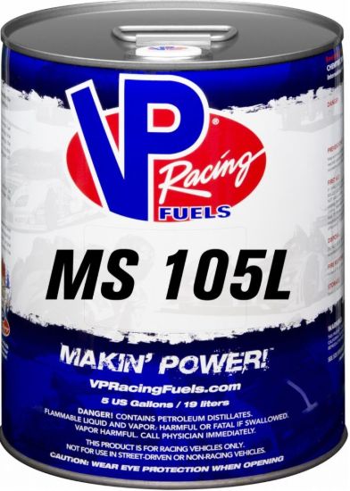 VP RACING FUELS MOTORSPORT 105L 5 GALLON PAIL