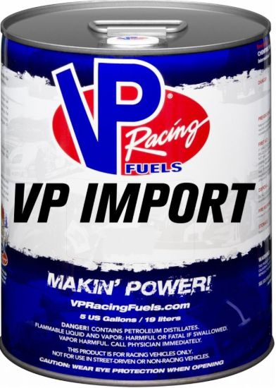 VP RACING FUELS VP IMPORT 5 GALLON PAIL