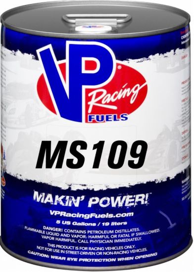 VP RACING FUELS MOTORSPORT 109 5 GALLON PAIL