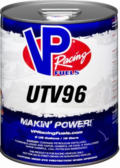 VP RACING FUELS UTV 96 5 GALLON PAIL