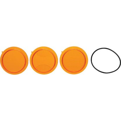 TIGER LIGHTS 3" MOJAVE AMBER LENS PACK W/ O-RING