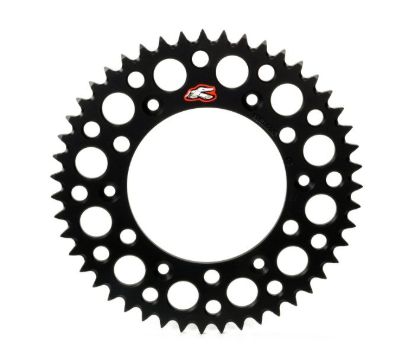RENTHAL REAR ULTRALIGHT SPROCKET BLACK GROOVED 53T
