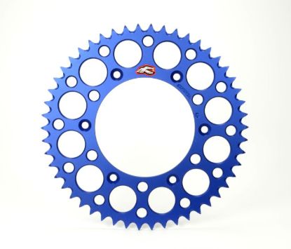 RENTHAL REAR ULTRALIGHT SPROCKET BLUE GROOVED 47T