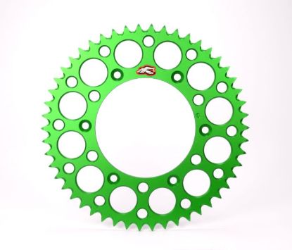 RENTHAL REAR ULTRALIGHT SPROCKET GREEN GROOVED 52T