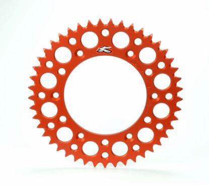 RENTHAL REAR ULTRALIGHT SPROCKET ORANGE GROOVED 46T