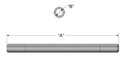 KPMI PUSH ROD, CLUTCH, HT STEEL, TRIUMPH®, 650/750, 1963-1983