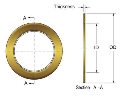 KPMI THRUST WASHER, CLUTCH, C674, TRIUMPH®, 650/750, 1963-198