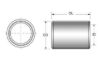 KPMI DOWEL PIN, STEEL (PKG. OF 4), 0.4365" OD