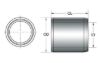 KPMI DOWEL PIN, STEEL (PKG. OF 20), 0.375" OD,