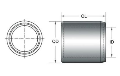 KPMI DOWEL PIN, STEEL (PKG. OF 20), 0.375" OD,