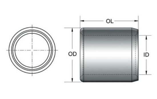 KPMI DOWEL PIN, STEEL (PKG. OF 20), 0.375" OD,