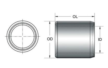 KPMI DOWEL PIN, STEEL (PKG. OF 8), 0.375" OD