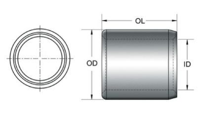 KPMI DOWEL PIN, STEEL (PKG. OF 4), 0.375" OD