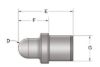 KPMI PUSH ROD BLANK HT STEEL ENDPIECES PKG. OF 2 FF)