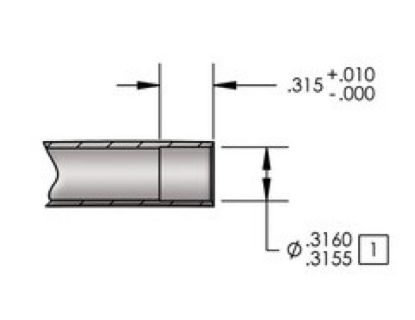 KPMI PUSH ROD BLANK HT STEEL ENDPIECES PKG. OF 2 FF)