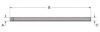 KPMI PUSH ROD BLANK, CHROME MOLY TUBE, HT STEEL ENDPIECES
