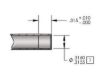 KPMI PUSH ROD BLANK, CHROME MOLY TUBE, HT STEEL ENDPIECES
