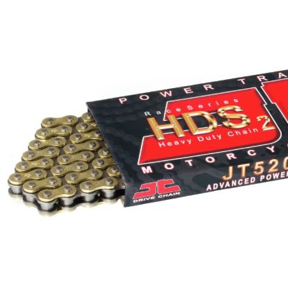520 HDS CHAIN GOLD & BLACK 124-SL