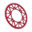 REAR ALLOY SPROCKET RED 52-TOOTH