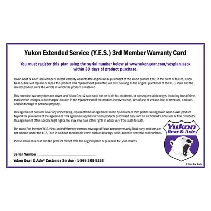 Picture of Yukon Gear and Axle Extended Service Agreement - YES3RD