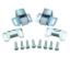 AP PRODUCTS 2PK 3/8' ROLLER CATCH - 013017