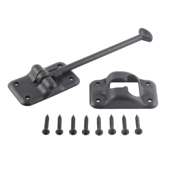 AP PRODUCTS PLASTIC DOOR HOLDBACK 6' BLACK - 013085BL