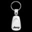 AUTO GOLD TEARDROP KEYCHAIN JEEP - KC3JEE