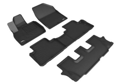 3D MATS/U-AC 3D KAGU FLOOR MAT 3 ROW SET BLACK - A05201509