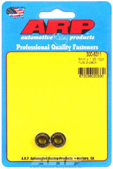 ARP M8X1.25 SS 12PT NUT KIT - 4008310