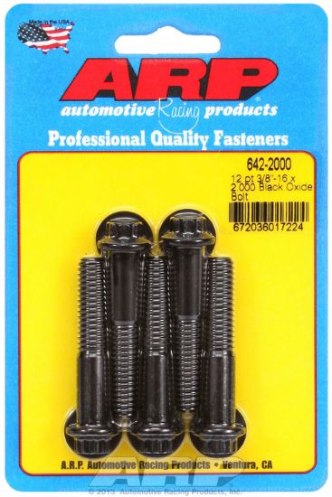 ARP 3/8'-16 X 2.000 12PT BLK - 6422000
