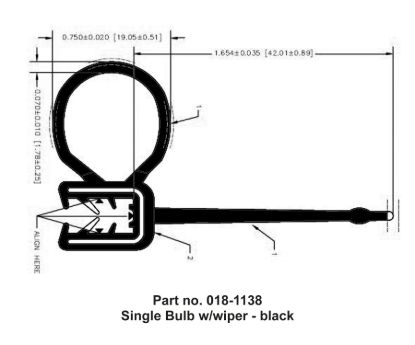 AP PRODUCTS SGL BULB W/WIPER 2' X 35' - 0181138