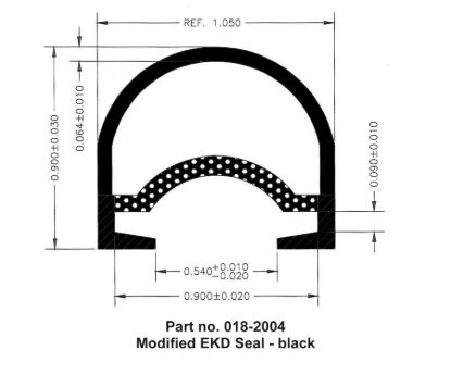 AP PRODUCTS MODIFIED EKD SEAL-BLACK - 0182004