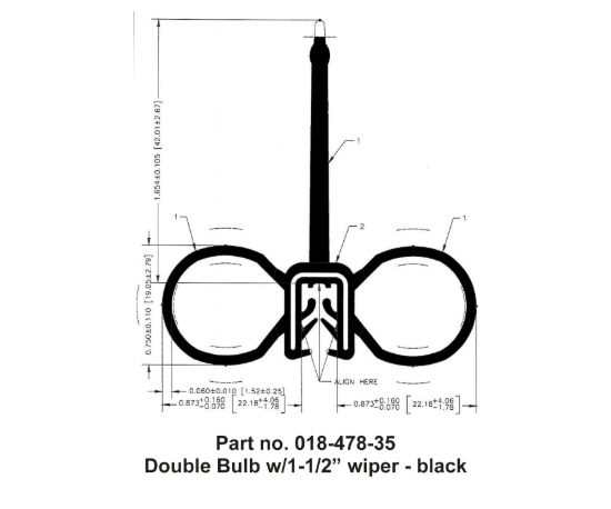AP PRODUCTS DOUBLE BULB W/WIPER  BLAC - 01847835