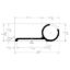 AP PRODUCTS STND AWN.RAIL P.WHT 8' EA - 021508018