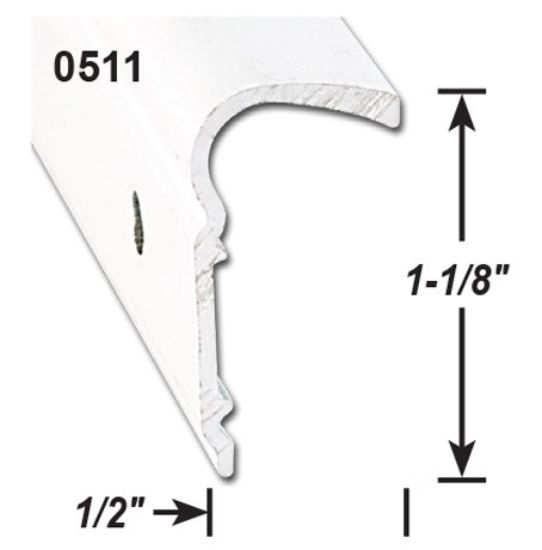 AP PRODUCTS ROOF TRIM P.WHT 8' EA - 021511018