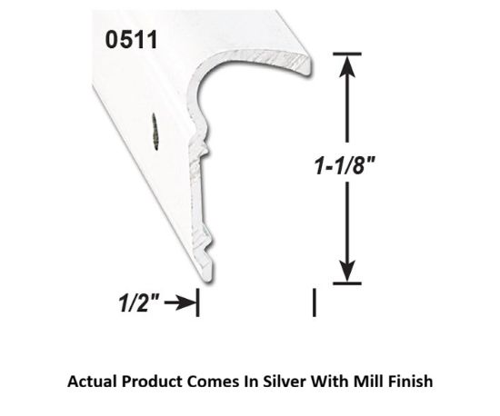 AP PRODUCTS ROOF TRIM MILL 16' EA - 0215110316
