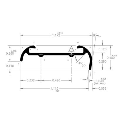 AP PRODUCTS SHORT LIP P.WHT 16' EA - 0215160116
