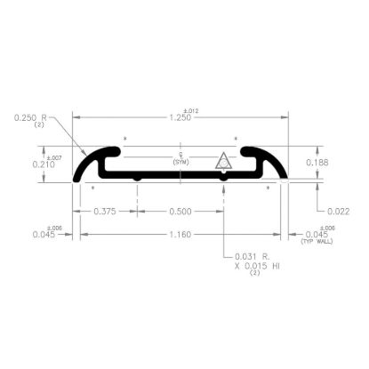 AP PRODUCTS FLAT TRIM W/ MILL 8' EA - 021546038