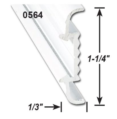 AP PRODUCTS MOLD TRIM P.WHT 16' EA - 0215640116