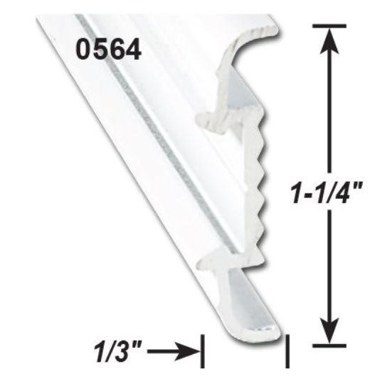 AP PRODUCTS MOLD TRIM P.WHT 16' EA - 0215640116