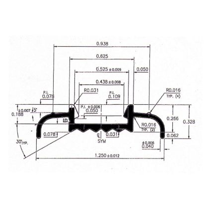 AP PRODUCTS MOLDING TRIM MILL 16' EA - 0215640316
