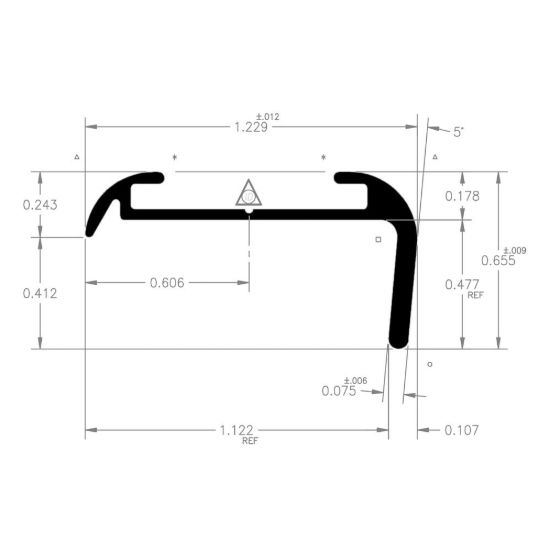 AP PRODUCTS CRNR MOLD BLK 16' EA - 0218500216