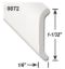 AP PRODUCTS NON FLAT TRIM P.WHT 8' EA - 021872018
