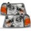 ANZO CRYSTAL HEADLIGHT SET; CLEAR LENS; - 111484