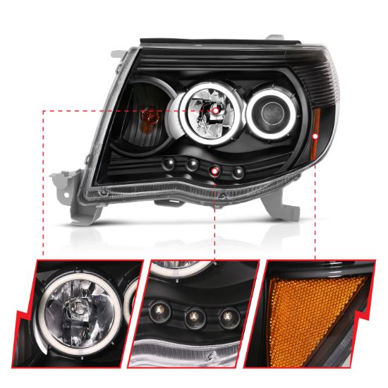 ANZO 05-08 TACOMA BLK CLEAR HL - 121282