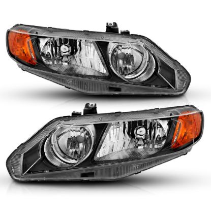ANZO CRYSTAL HEADLIGHT SET; CLEAR LENS; - 121547