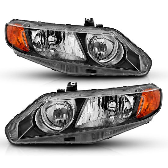 ANZO CRYSTAL HEADLIGHT SET; CLEAR LENS; - 121547