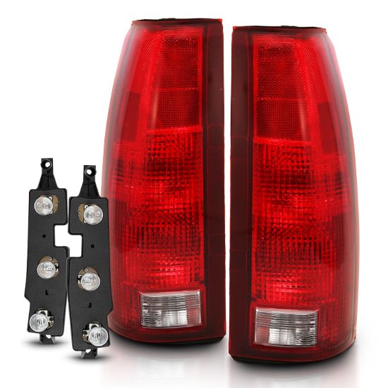 ANZO TAIL LIGHT ASSEMBLY; RED/CLEAR LENS - 311300