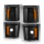 ANZO CORNER LIGHTS BLACK HOUSING CLEAR L - 521042